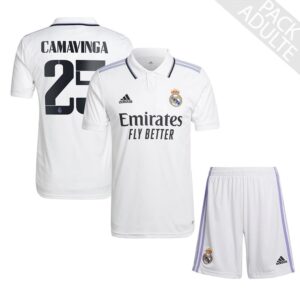 PACK REAL MADRID DOMICILE CAMAVINGA 2022-2023