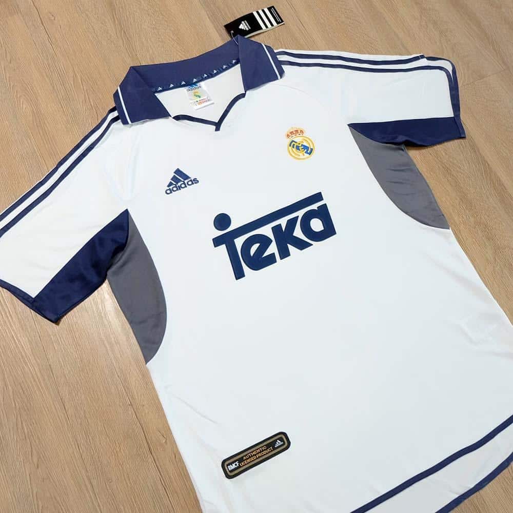 MAILLOT RETRO REAL MADRID DOMICILE 2000-2001