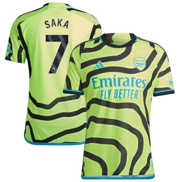 MAILLOT ARSENAL EXTERIEUR SAKA VERSION AUTHENTIC 2023-2024