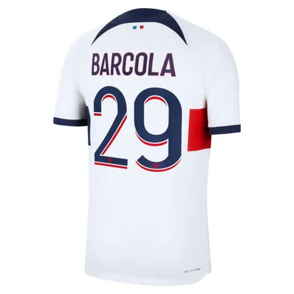 MAILLOT PSG EXTERIEUR BARCOLA VERSION VAPOR MATCH 2023-2024