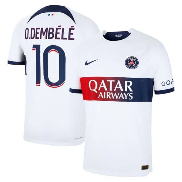 MAILLOT PSG EXTERIEUR DEMBELE VERSION VAPOR MATCH 2023-2024