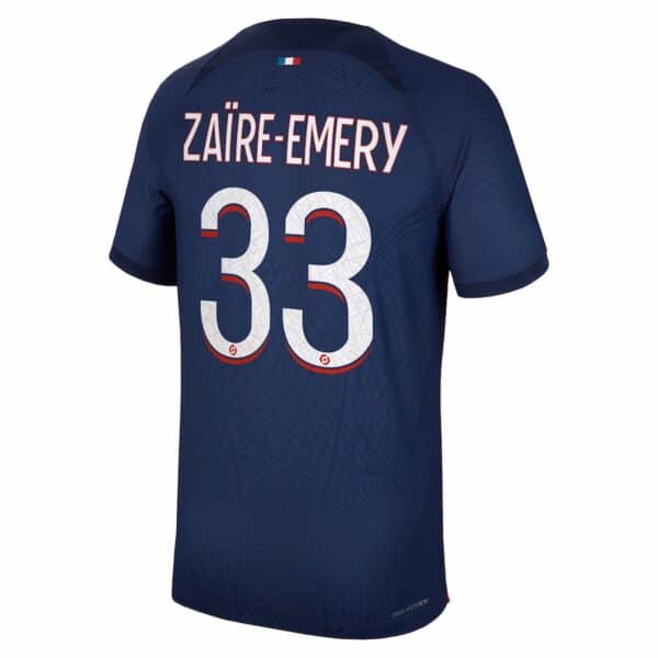 MAILLOT PSG DOMICILE ZAIRE-EMERY VERSION VAPOR MATCH 2023-2024