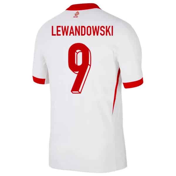 MAILLOT POLOGNE LEWANDOWSKI DOMICILE SAISON 2024-2025