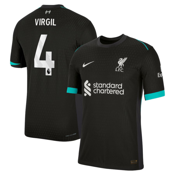 MAILLOT LIVERPOOL EXTERIEUR VIRGIL VAN DIJK VERSION VAPOR MATCH SAISON 2024-2025