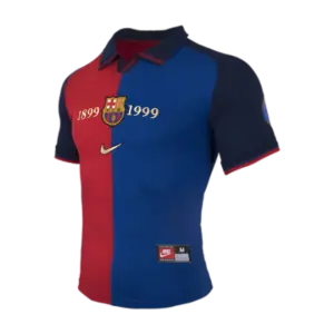 MAILLOT RETRO 100E ANNIVERSAIRE FC BARCELONE DOMICILE SAISON 1999-2000